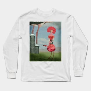 Ballerina Flamingo Long Sleeve T-Shirt